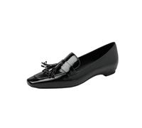 JJDFW Tassel Pointe Carrée Loafers Faux Fourrure Talon Caché Tassel | Pointe Carrée | Fausse Fourrure | Talon Caché | Slip-on | Doublure Peau de Porc | Beige/Blanc/Noir