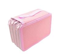 JJDFW Trousse à crayons 72 trous Esthétique Fournitures scolaires Art Trousse Scolaire Dessin Pen Cases Papeterie Boîte de rangement, Tissu Oxford rose, carrierbagcase