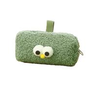 JJDFW Trousse à crayons en peluche avec petits oursons Sac de rangement Trousse de maquillage pour fournitures scolaires, Vert, carrierbagcase