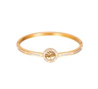 JJDreams Bracciale da donna Bracciale albero della vita Bracciale in acciaio inox Bracciale vita Bangle Accessorio moda, oro