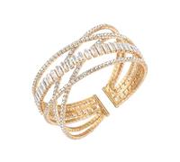 JJDreams Bracelet open end, un design vintage élégant et luxueux pour les dîners, les fêtes et la vie de tous les jours, OR.