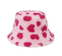 JJDreams Chapeau de pêche d'hiver,Accessoire de Mode pour l'extérieur,Idéal pour Les Aventures en Plein air,Coeur Rose