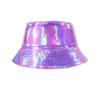 JJDreams Chapeau de pêcheur Unisexe réversible Chapeau Champignon Chapeaux de pêche coloré Chapeau de pêcheur Glamour Accessoire,Violet