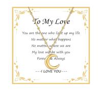 JJDreams Collier avec pendentif bohème en acier inoxydable - Collier d'amour réglable - Cadeau pour petite amie, femme, amie, Acier inoxydable, Pas de gemme