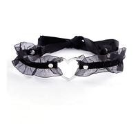 JJDreams Gothique dentelle choker femme coeur collier choker avec ruban noir tatouage choker