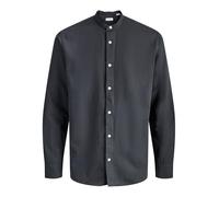 Jjebreeze Linen Blend Band T-Shirt L Pls - Grande Taille, Noir, 4XL