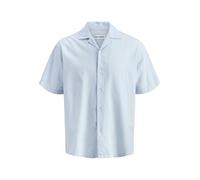 Jjebreeze Linen Blend Resort T-Shirt Pls - Grande Taille, Bleu céleste, 6XL