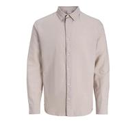 Jjebreeze Linen Blend T-Shirt L/S Sn Pls - Grande Taille, Corde, 3XL