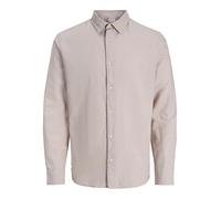 Jjebreeze Linen Blend T-Shirt L/S Sn Pls - Grande Taille, Corde, 4XL