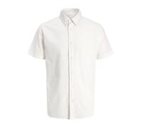 Jack & Jones Ebreeze Linen Blend 12294285 Short Sleeve Shirt Blanc 6XL / Regular Homme
