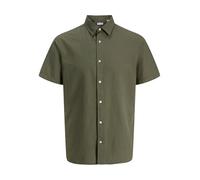 Jjebreeze Linen Blend T-Shirt S/S Sn Pls - Grande Taille, Vert Olive, 4XL