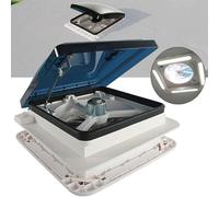 JJENXYYDS Ventilateur De Toit Camping Car,RV Caravane lanterneau avec Lumière LED,pour Camping-Car, Caravane, Fenêtre De Toit pour Camping-Car 12 V, Convient Aux Camping-Cars,14in