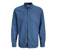 Jjesummer Linen Blend T-Shirt L/S Sn, Blazer Bleu Marine., M