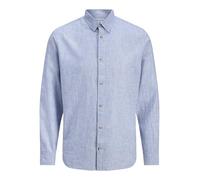 Jack & Jones T-shirt manches longues JJESummer lin mélangé Infinity Homme Taille S