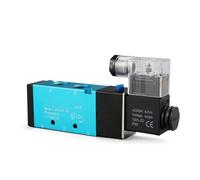 JJHQOKYNA Électrovanne pneumatique 5 Ports, Voies, 2 Positions, 8 mm, 10, 12, raccord de Tuyau, Commande électrique, vanne magnétique air-gaz V, 24, 220(Only Solenoid Valve,AC110V)