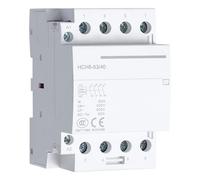 JJHQOKYNA Petit contacteur monophasé Domestique AC HCH8-20A 25A 32A 40A 63A 100A 2P 4P 230V Contacteur modulaire Rail Automatique Mute 1 pièce(2NO-220V)