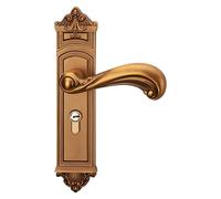 JJHQOKYNA Poignée de Porte Chambre à Coucher européenne, poignée en Bois Massif, Serrure mécanique Style américain sans Distinction Entre Gauche et Droite