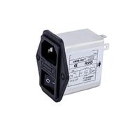 JJHQOKYNA Prise Secteur monophasée, Filtre d'alimentation 220 V, Interrupteur à fusible CW2B-6A/10A-T(CW2B-10A-T No Lamp)