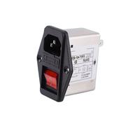 JJHQOKYNA Prise Secteur monophasée, Filtre d'alimentation 220 V, Interrupteur à fusible CW2B-6A/10A-T(CW2B-10A-T 003 with Lamp)