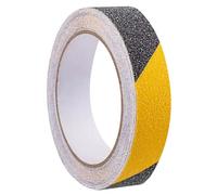 JJHXM 1 rouleaux 25mmx5m Bande Antidérapante adhésive,bande antiderapante exterieur,pour Les escalier et Les marches pour Intérieur Extérieur,Adhère à toutes les surfaces(Noir Jaune)