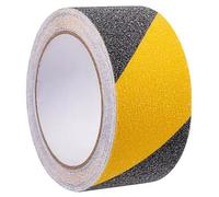 JJHXM 1 rouleaux 50mmx5m Bande Antidérapante adhésive,bande antiderapante exterieur,pour Les escalier et Les marches pour Intérieur Extérieur,Adhère à toutes les surfaces(Noir Jaune)