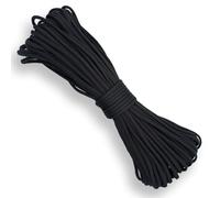JJHXM 31m x 4mm paracorde,7 Brins Corde Paracord, résistante à la déchirure et Facile à Transporter, pour Le Camping et Sports de Plein 102 Pieds(Noir)