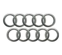 JJHXSM Lot de 10 rondelles de pédale de 1 mm, 20 x 15 mm en acier inoxydable de rechange pour vélo de montagne et vélo de route