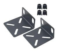 JJHXSM Lot de 2 accessoires pour armoire de commutation réseau 22 x 45 mm - Porte-codes d'angle - Petit kit de montage pour armoire réseau - Support de composant d'ordinateur - Noir