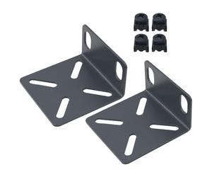 JJHXSM Lot de 2 accessoires pour armoire de commutation réseau 22 x 45 mm - Porte-codes d'angle - Petit kit de montage pour armoire réseau - Support de composant d'ordinateur - Noir