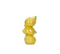 JJIAGOLD Ensemble de vases en céramique en forme de fruits pour centre de table, décoration pour la maison, la cuisine, le salon (citron)