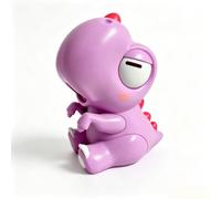 JJIAGOLD Mini Ventilateur de Table avec Pince, Ventilateur Clip pour Tasse, Bol ou Cou Autour du Cou, 3 Vitesses, Portable pour Bureau, Cuisine, Café, Pique-nique(petit dinosaure rose)
