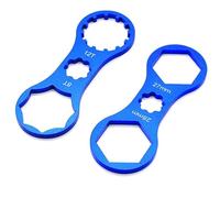 JJiaoLinin Clé à Fourche Avant de Vélo, 2 Pièces Clé Suppression Fourche Avant Vélo util de Réparation de Fourche de Vélo Outil de Démontage de Fourche Avant de Félo pour XCM XCR XCT RST