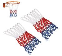 JJiaoLinin Filet De Basket-Ball,Lot de 2 Filets de Basket-Ball Professionnels, Convient à Toutes Les Conditions météorologiques, Les Sports de Basket-Ball en intérieur et en extérieur(12 Passants)