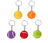 JJiaoLinin Porte-Clés Balle de Tennis,10 Pièces Créatif Porte-clés Balle de Tennis Peluche Balle de Tennis Pendentif Porte-Clés Convient Aux Amateurs de Tennis, Fêtes