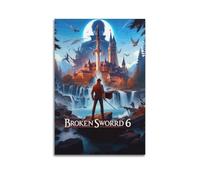JJKKLB Poster décoratif sur toile Broken Sword - Parsifal Stone Game - Poster décoratif sur toile - Affiche murale moderne pour chambre à coucher - 30 x 45 cm