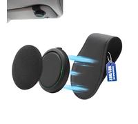 JJKOL 1 support de pare-soleil compatible avec OOONO CO-Driver NO2/NO1, pour support OOONO 2 pour avertisseur de flash de voiture en cuir synthétique noir, avec aimants intégrés et résistance durable
