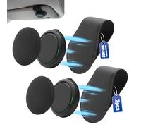 JJKOL Lot de 2 supports de pare-soleil compatibles avec OOONO CO-Driver NO2/NO1, pour support OOONO 2 pour avertisseur de flash de voiture, en cuir synthétique, noir, avec aimants intégrés et ténacité