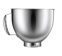 JJKSKV Bol Mélangeur En Acier Inoxydable, Compatible Avec KitchenAid, Bol De Remplacement À Tête Inclinable 4,5 QT 5QT, Série Artisan Classique