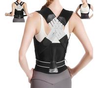 JJKTO Correcteur De Dos, Sangle De Position Réglable, Support De Correcteur De Dos Haut Et Bas du Dos, Support De Dos De La Colonne Vertébrale pour Soulager Les Maux De Dos Au Cou Et À L'épaule