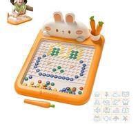 JJKTO Magnetic Dots Board Kids, Magnetic Drawing Board Dot Art for Kids Ages 4-8,Drawing Doodle Board with Magnetic Pen and CardsMontessori Toys for Boys Girls,Travel Toys for Toddlers Ages 3-6