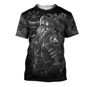 JJLLAZAD Sweat à Capuche Odin Hommes Corne Vegvisir Valknut Yggdrasil Été Hiver Costumes Cosplay Viking,Tank Tops,5XL