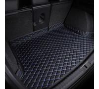 JJNIENUS Tapis De Coffre Voiture en Cuir pour Peugeot 208 e208 GT GT Line 2020-2023, Protection 100% éTanche Anti-DéRapant 3D Bords SuréLevéS 8cm Auto Accessoire, Black-Blue