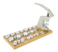 JJoias Dispositif De Presse De Montre, Couvercle Arrière Plus Proche, Ensemble D'outils D'estampage De Montre avec 25 Matrices De Capsulage,Couvercle Arrière De Montre Plus Proche