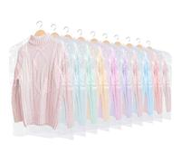 JJOnlineStore Lot de 20 sacs à vêtements transparents anti-mites en plastique pour nettoyage à sec et costumes pour homme et femme Épaisseur calibre 100 60 x 100 cm