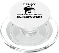 J'joue au Piano, Qu'est-ce Que Votre Super Puissance ? PopSockets PopGrip pour MagSafe