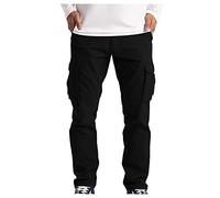 JJPAR Pantalon de Travail Homme Noir Grande Taille Cargo Militaire Sport Jogging Pantalons Moto Tactique Pas Cher Multi Poches Mode Slim Décontractée Randonnée Chasse Dockers Pants D'été M, (JJPAR)