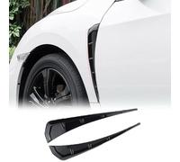 JJQFLB 2 pièces Autocollants de Décoration D'aile de Voiture pour Ford Mustang GT, Aérateurs Latéraux D'aile de Voiture,A-Black