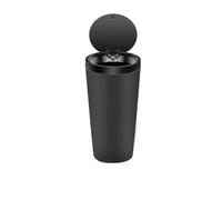 JJQFLB Poubelle de Voiture, Compatible pour BYD E1/E2/E3/E5/E6, boîte à ordures à clapet, accoudoir de Commande Centrale, Mini Seau de Rangement,2-Black