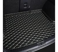 JJQFLB Tapis de Coffre de Voiture Personnalisé, Compatible pour KIA Cadenza 2011-2015, Tapis de Coffre Haut, Imperméable, Décoration Intérieure,2-Black+Beige