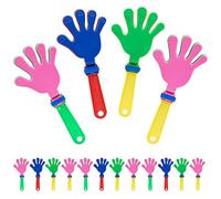 JJQHYC 20 pièces Clap de Fête Bruiteur Applaudisseurs de Fête Anniversaires Clapets de Fête Bruyants en Plastique Coloré Clapets à Main pour Atmosphère